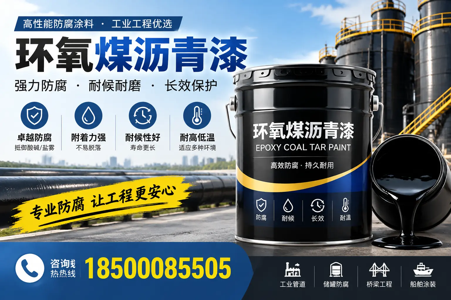 环氧煤沥青漆的施工方法与注意事项，确保在通化顺利完成